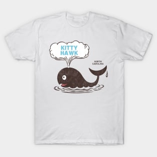 Kitty Hawk, NC Summertime Vacationing Whale Spout T-Shirt